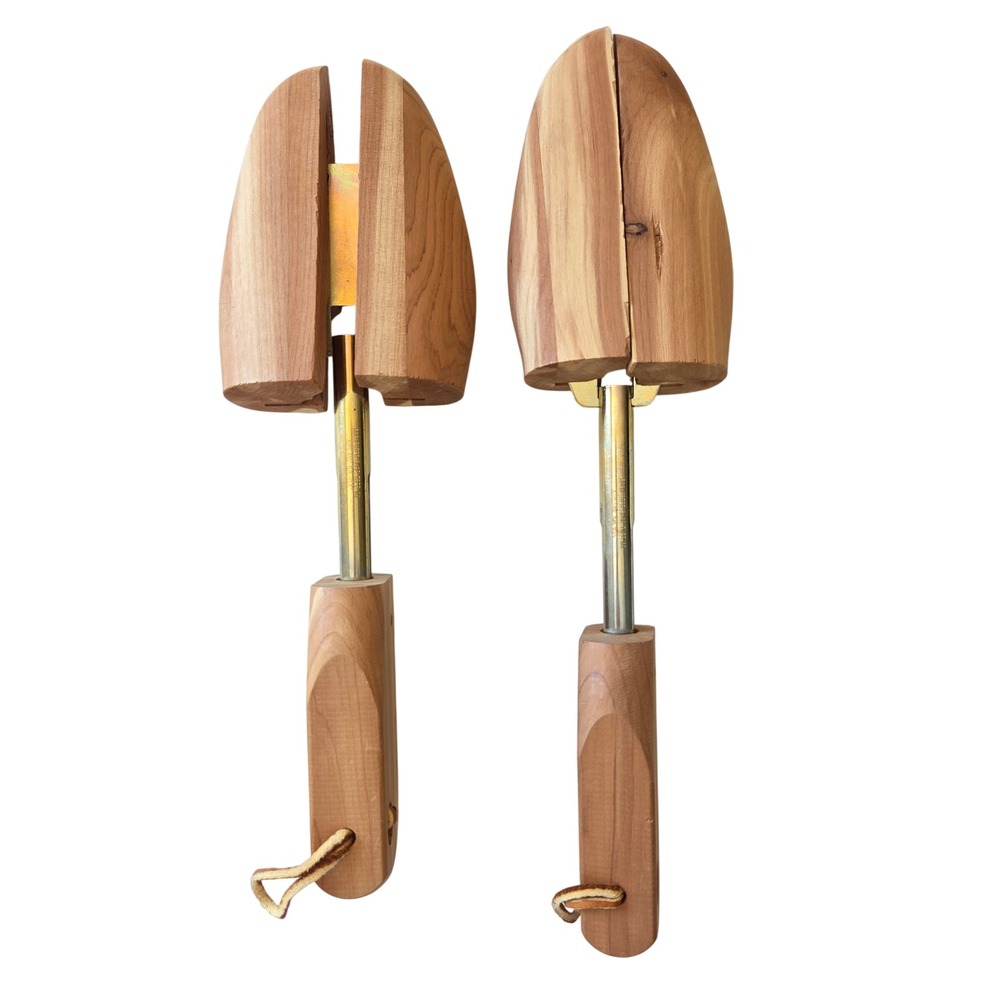 Rochester Shoe Tree Co Cedar Wood Adjustable Split Toe Shoe Trees Made in USA